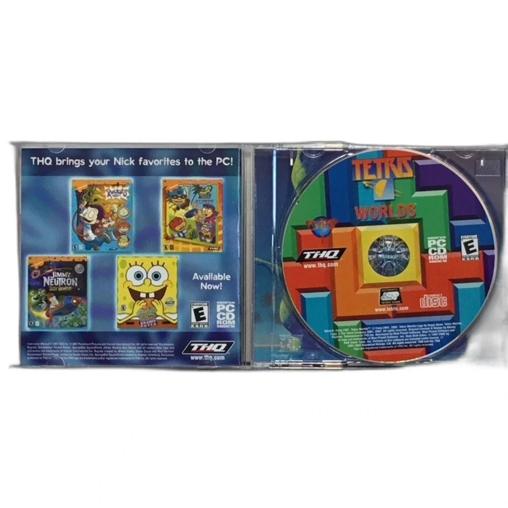 Tetris Worlds PC Game 2002 THQ Jewel Case Retro Classic Puzzle CD-ROM